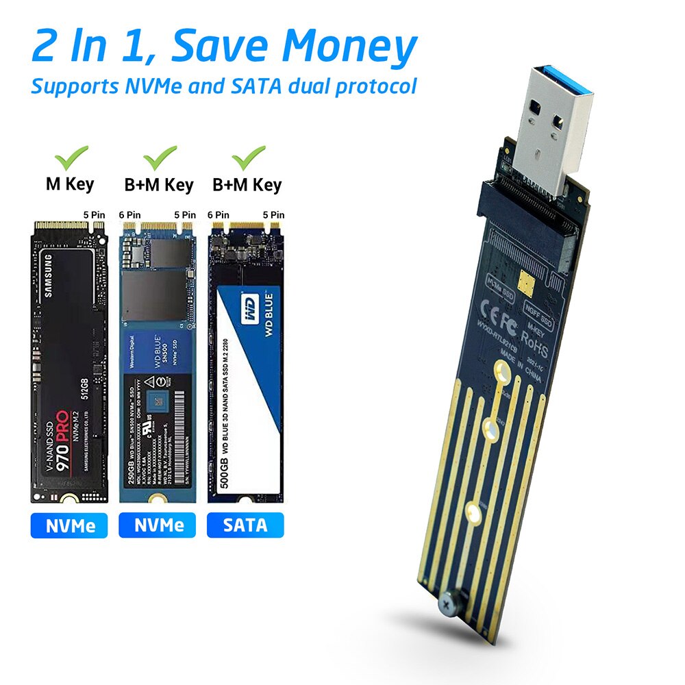 M.2-USB    SSD , M.2 NVME PCI..